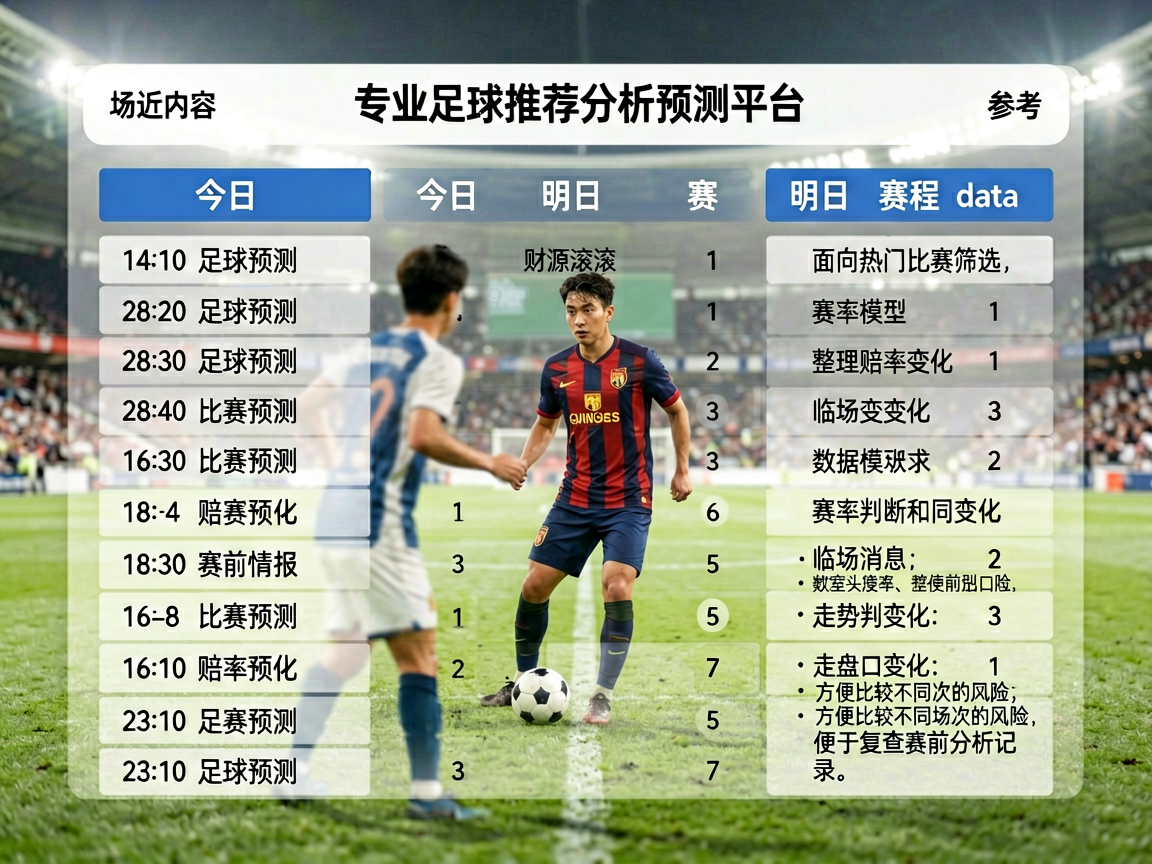 足球赛程表展示，包含各大赛事时间表